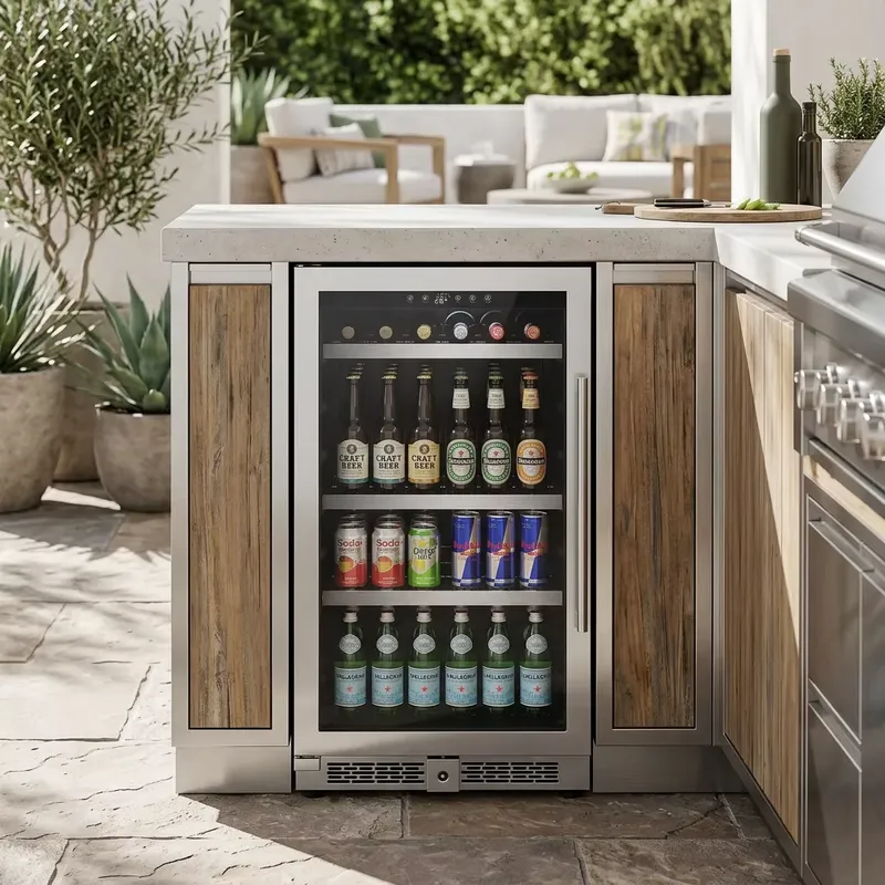 Commercial Kitchen Zones - Refrigerador bajo encimera de acero inoxidable