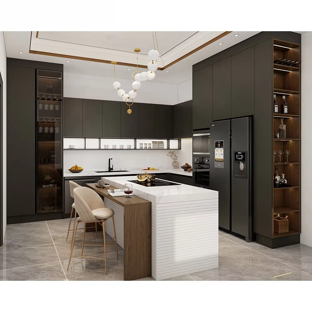 Commercial Kitchen Manufacturers - Gabinetes de cocina modernos de madera