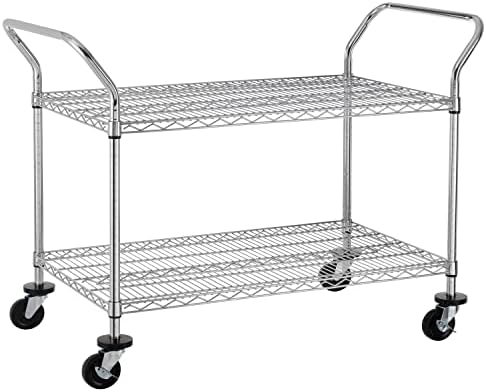 Commercial Kitchen On Wheels - Carrito Rodante de 2 Niveles de