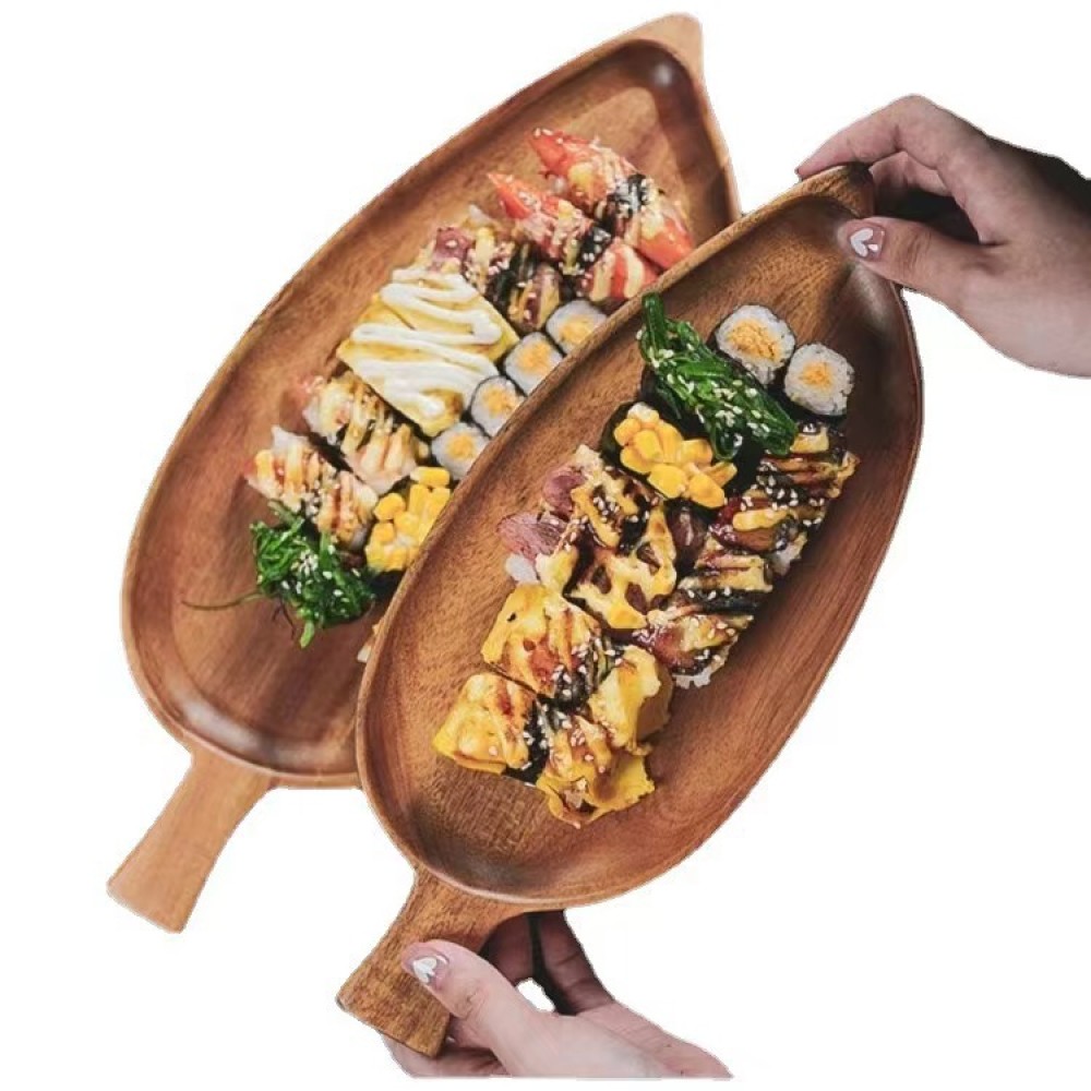 Pizza Conveyor Oven - Bandeja de Madera Impermeable con Forma