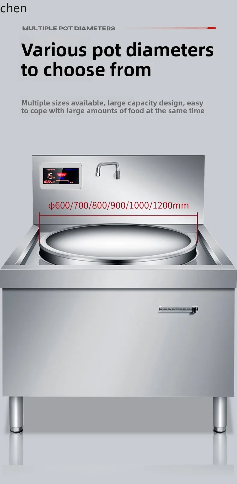 Cocina de Inducción Comercial  - Commercial Kitchen Stove reseña y precio