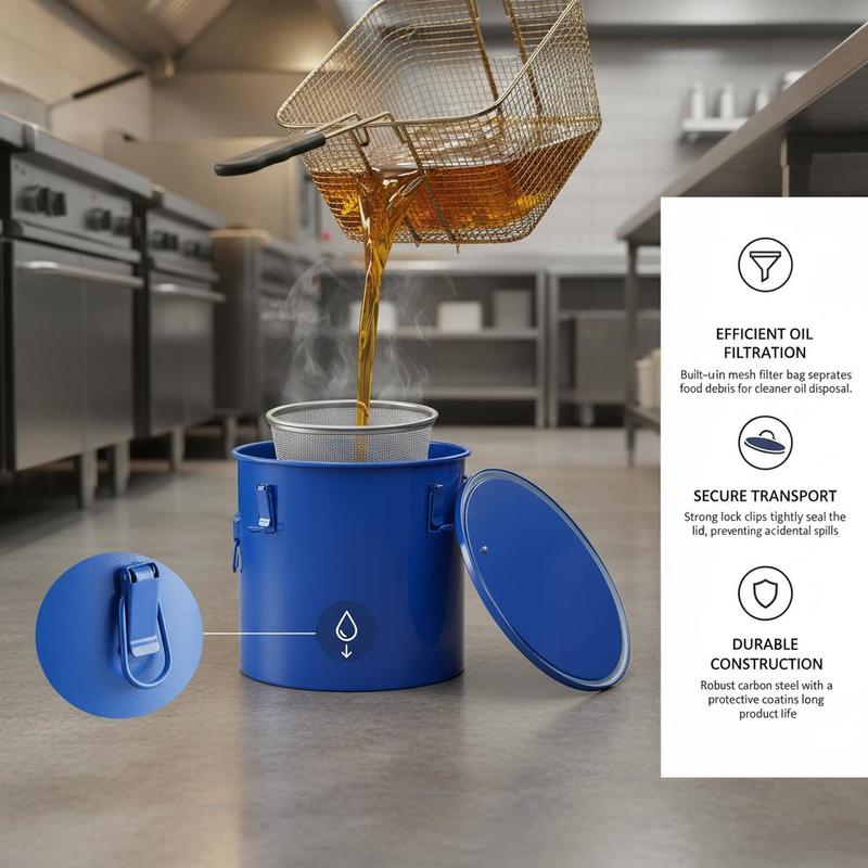 Contenedor de Desechos de Acei - Commercial Kitchen Oil Disposal reseña y precio