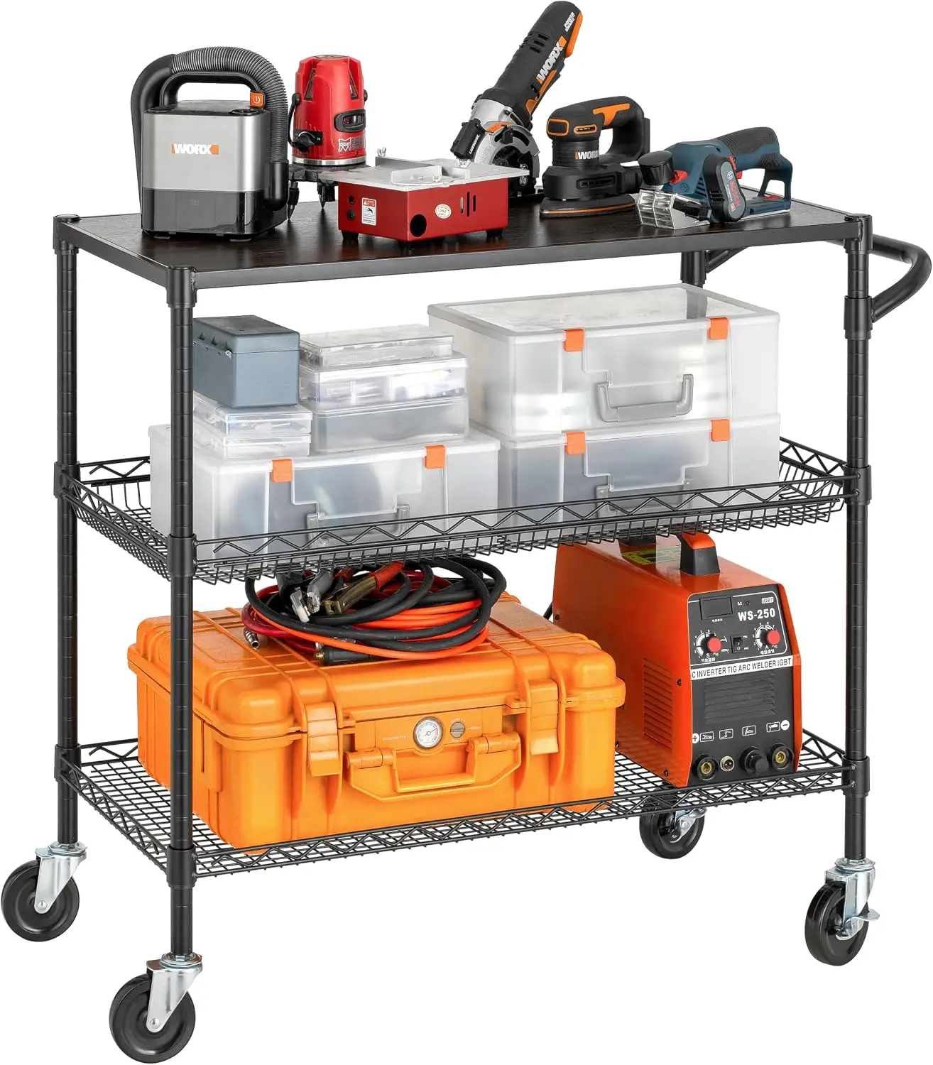 Carro utilitario de 3 niveles  - Commercial Kitchen On Wheels reseña y precio