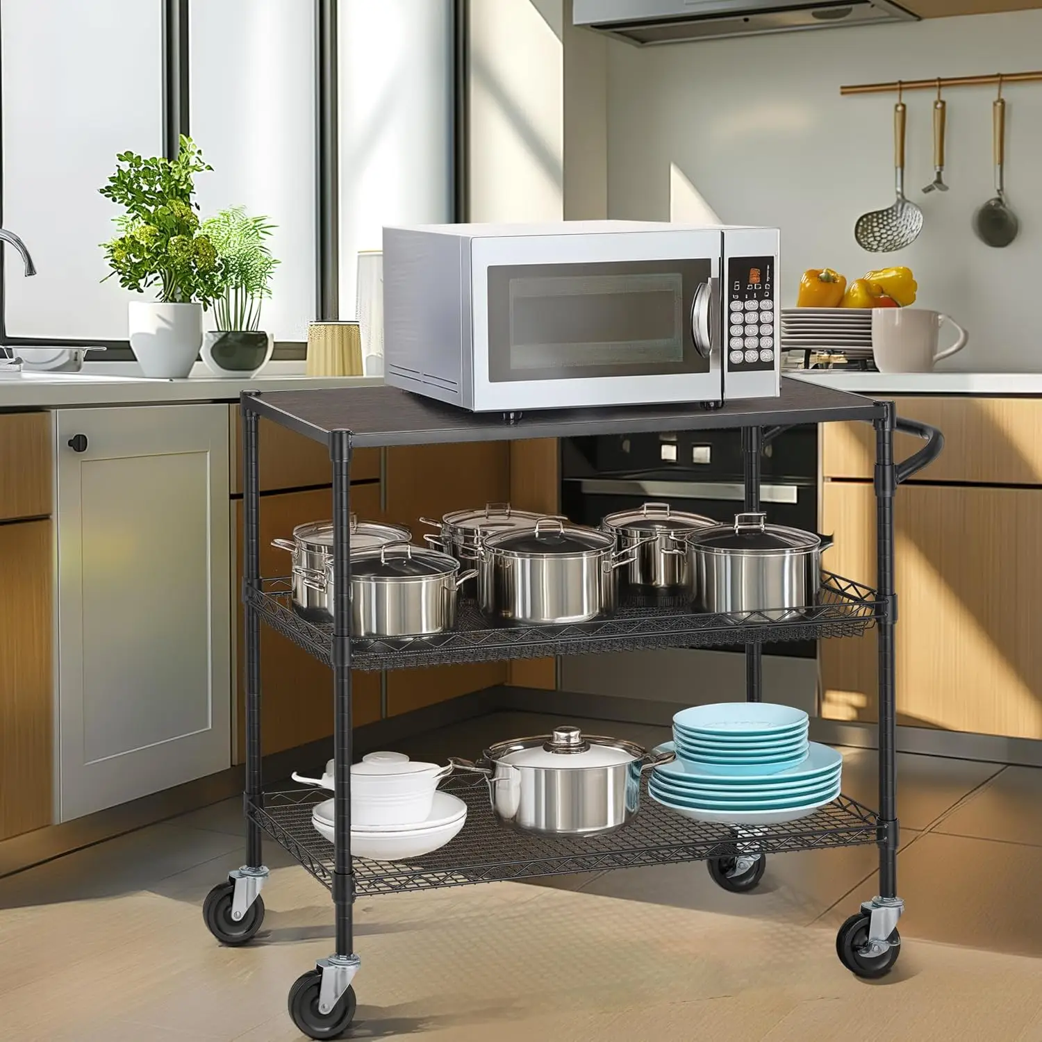 Carro utilitario de 3 niveles  - Commercial Kitchen On Wheels reseña y precio