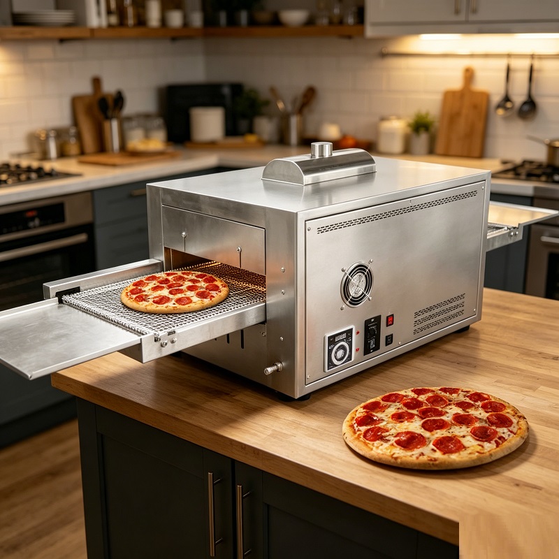 Horno de Pizza a Gas Comercial - Pizza Conveyor Oven reseña y precio