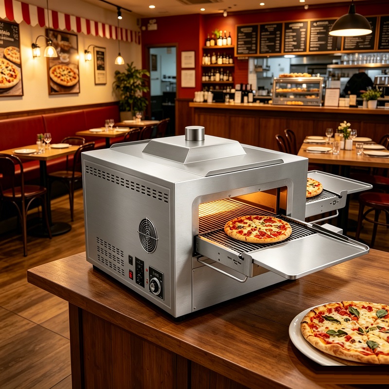 Horno de Pizza a Gas Comercial - Pizza Conveyor Oven reseña y precio