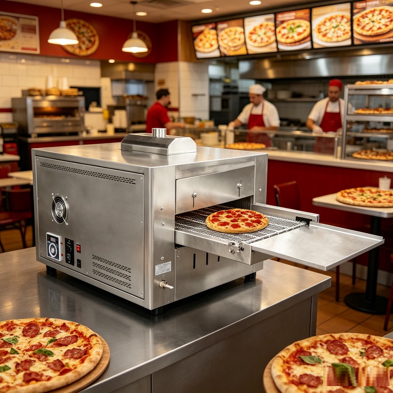 Horno de Pizza a Gas Comercial - Pizza Conveyor Oven reseña y precio