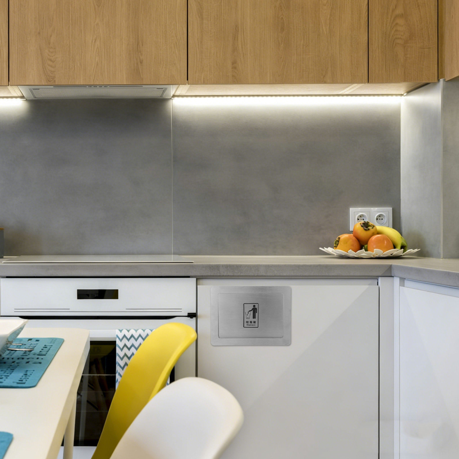 Tapa de desecho empotrada de a - Commercial Kitchen Wall Covering reseña y precio