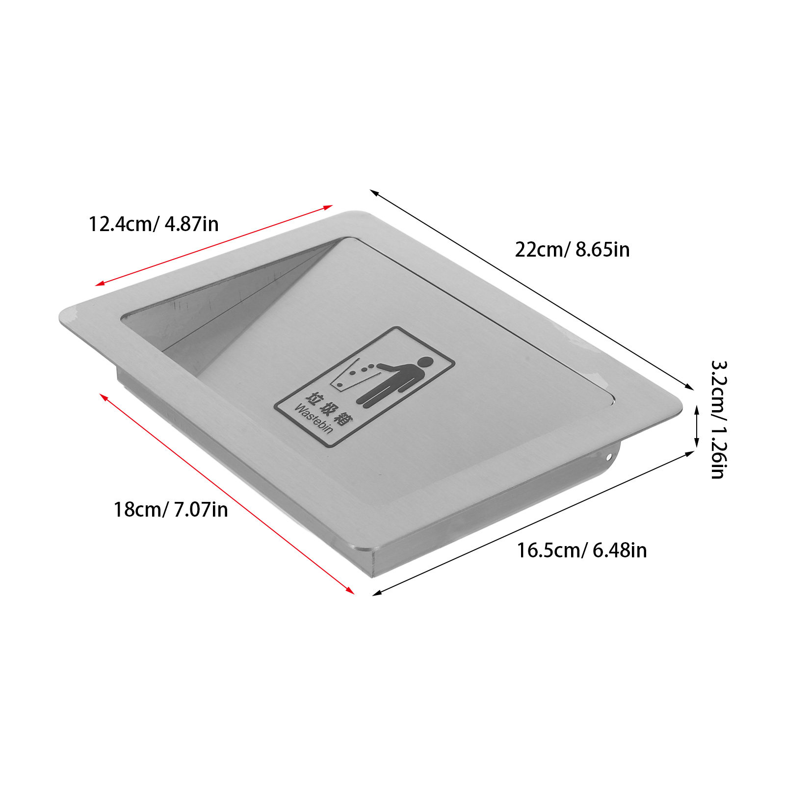 Tapa de desecho empotrada de a - Commercial Kitchen Wall Covering reseña y precio
