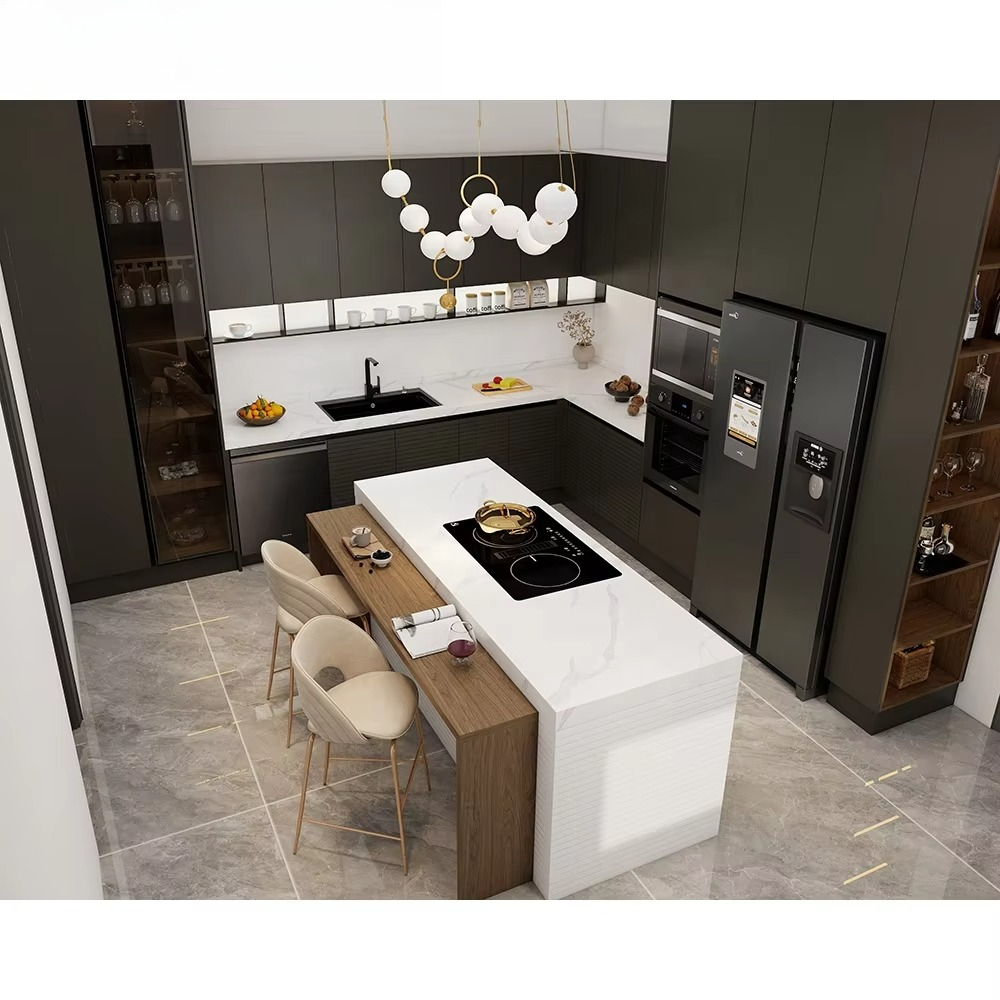 Gabinetes de cocina modernos d - Commercial Kitchen Manufacturers reseña y precio