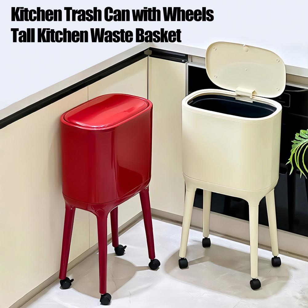 Cubo de basura de cocina con t - Commercial Kitchen On Wheels reseña y precio