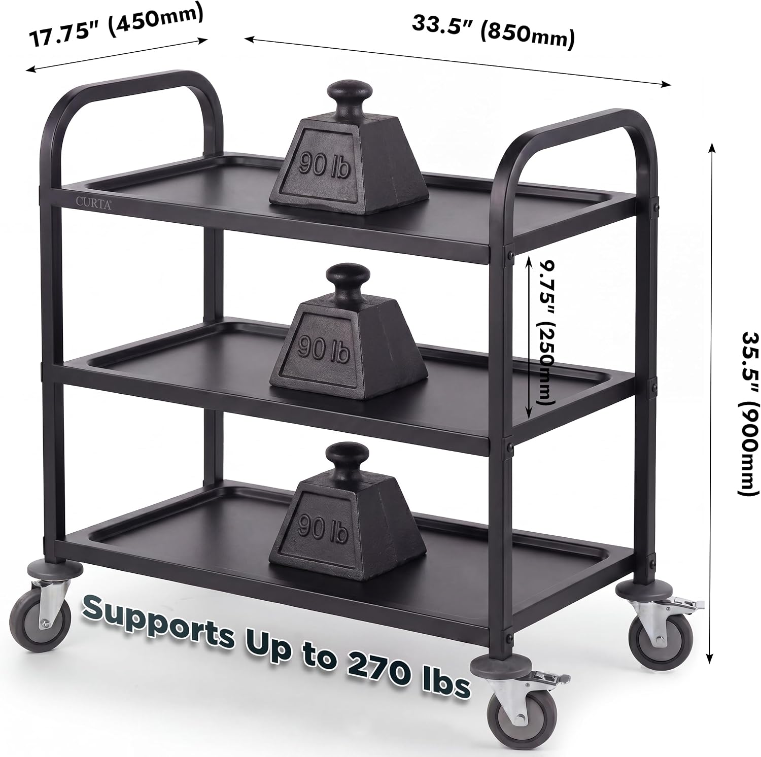 Carrito de Servicio de Acero I - Commercial Kitchen On Wheels reseña y precio