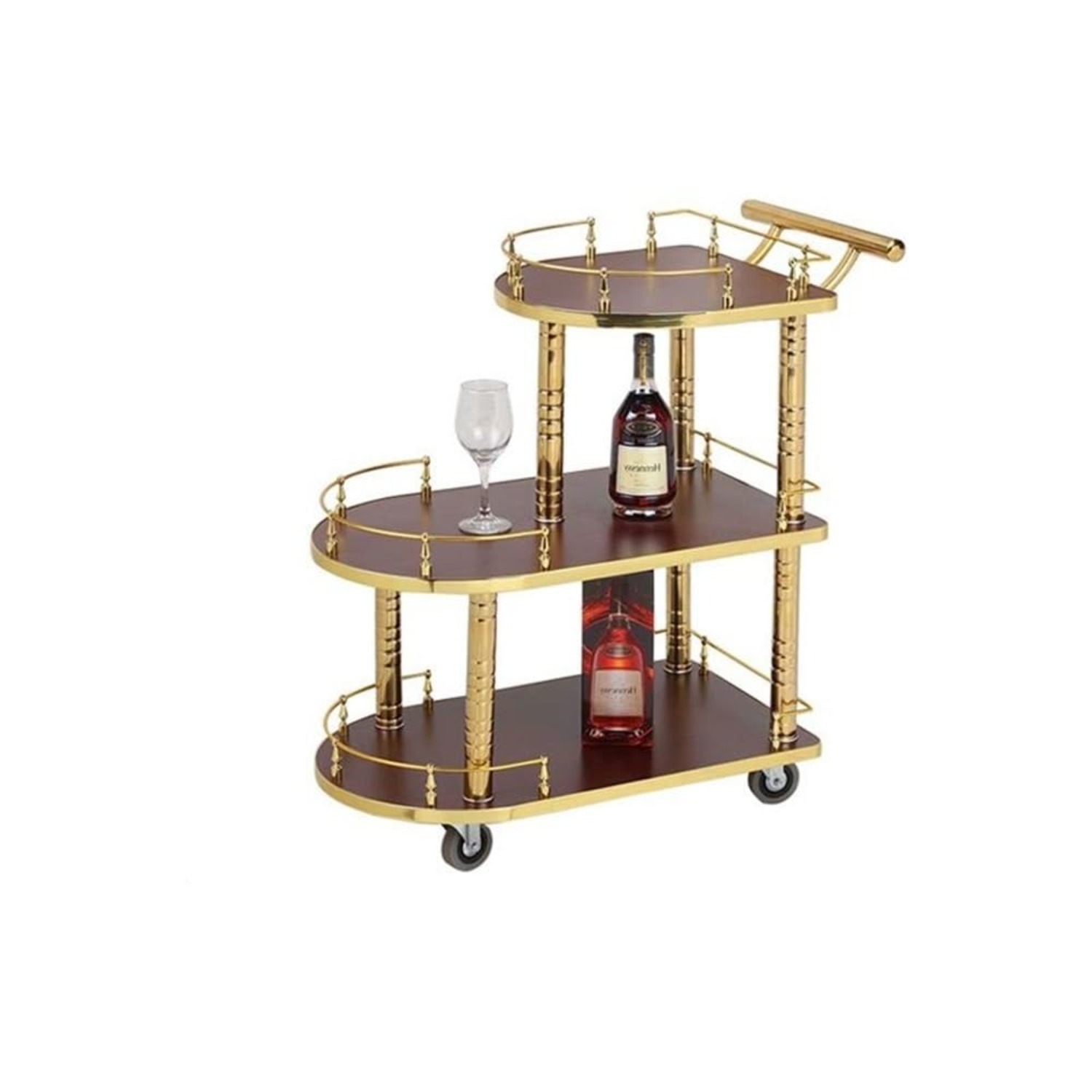 Carrito de Bar de 3 Niveles, C - Commercial Kitchen On Wheels reseña y precio