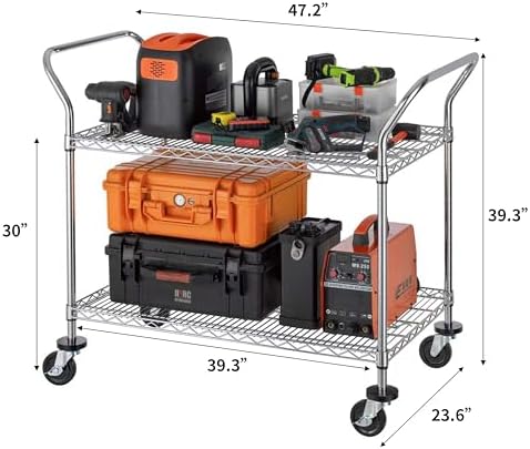 Carrito Rodante de 2 Niveles d - Commercial Kitchen On Wheels reseña y precio